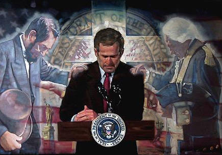 Bush, Lincoln and Washington in prayer.jpg